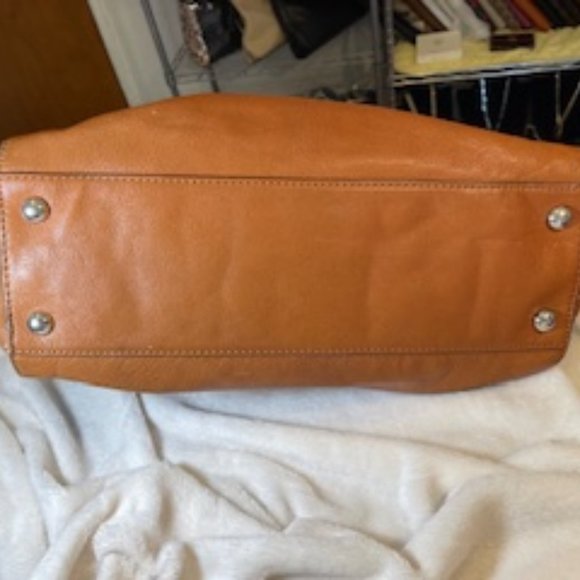 MICHAEL KORS EUC HAMILTON LOCK AND KEY BROWN HAND/SHOUDLER BAG - Picture 8 of 16